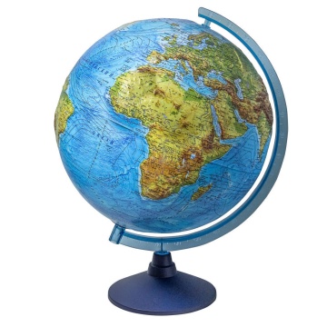 Глобус интерактивный д-р 320 Физико-политический рельефный, подсветка от батареек