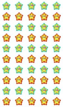 Наклейки-оценки 9*16см "Звездочки"