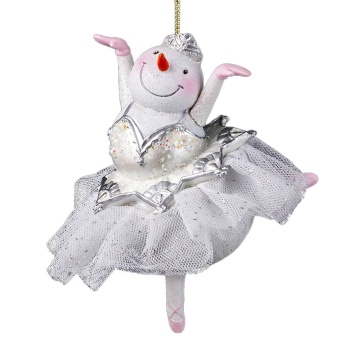 Украшение ErichKrause Decor Снеговик-балерина 12см