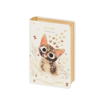 Ежедневник недат. А7 208л., 7БЦ "Love me. Милый котик" ляссе