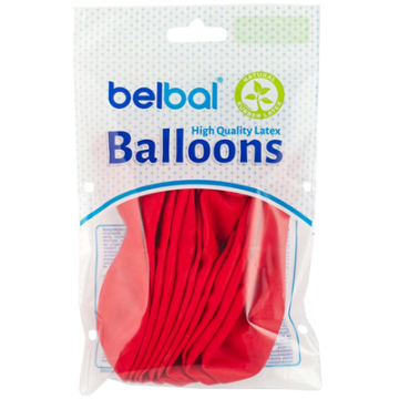 Набор шаров 14" Пастель Красный/Red 12шт/уп
