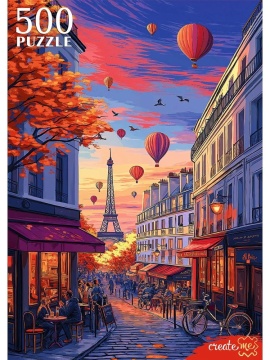 Пазлы 500 элементов 480*330мм. "Осенний Париж"