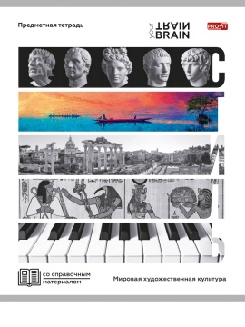 Тетрадь предметная А5 МХК "Контрасты" 48л, кл., обл.мел.бум., белизна 100%