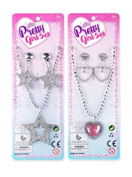 Набор "На вечеринку" ожерелье, пара клипс