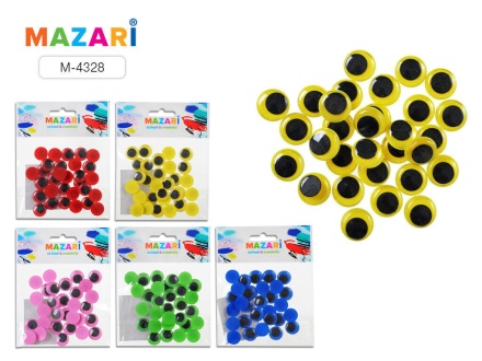 Набор "Глазки подвижные" 15мм, 30 шт