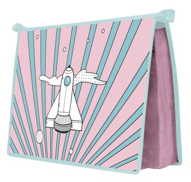 Папка д/тетрад. А4 (325*230*55) молния сверху, ламинат "Ракета"