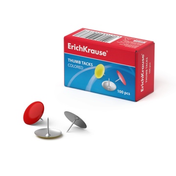 Кнопки  10мм (100шт) цветные, карт.уп.