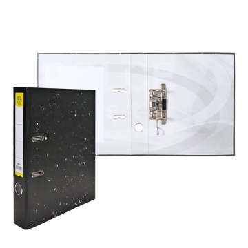 Папка- регистратор А4  50мм мрамор DolceCosto(без мет.угол) черн.кореш (СОБРАН)