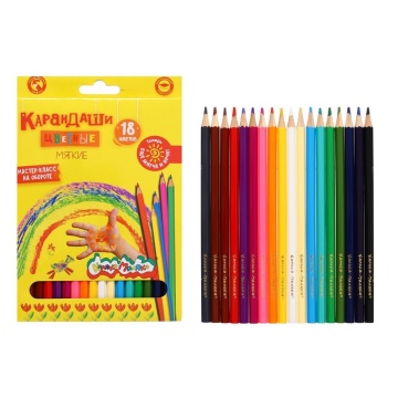 Карандаши цвет. 18цв "Каляка-Маляка"  шестигр