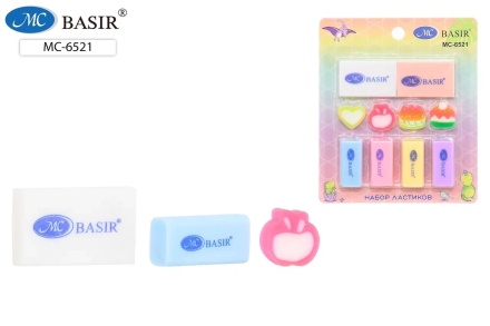 Ластик: "АССОРТИ"; набор ластиков - цветные, различной формы .3,7, 2,9, 1,
7 см.; в блистере .рисунок DINO. на картонной подложке .12*10 см. по 10 штук.