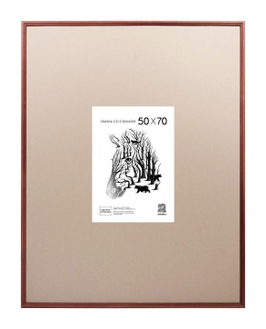 Фоторамка дерево 50*70см. 1702 (Темно-коричневая)