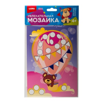 Аппликация из EVА А5 "Мишка на шаре" 4+
