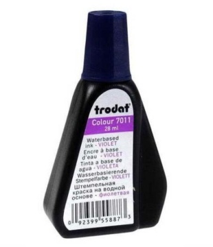 Краска штемпельная TRODAT 28мл, фиолетовая