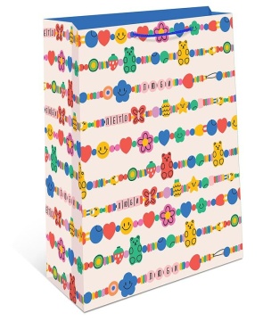 Пакет подар. бумажн. 26*32*12 см 150гр/м "Браслеты"