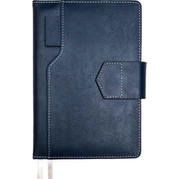 Ежедневник недат. А5 deVENTE Prestige 272 стр.,синий,тв.обл.,кожзам, карман,магн.створка