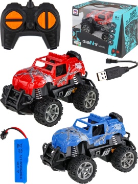 Машинка на р/у "Джип" 14см, свет,аккум.3.7V в компл, 2*АА не в компл