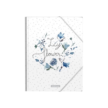 Папка на резинках пластиковая ErichKrause Ледяная красота, A4 (в пакете по 4 шт.)