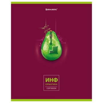 Тетрадь предметная А5 48 листов. Клетка. Авокадо. Информатика