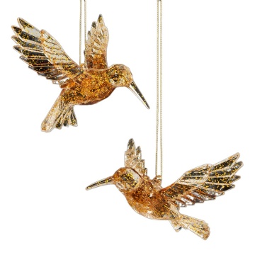 Украшение ErichKrause Decor Колибри янтарный 13см