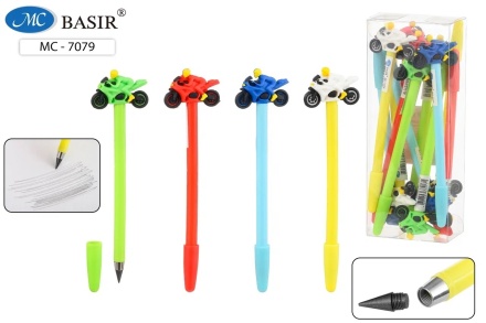 Карандаш вечный: "МОТОСПОРТ"; яркий, цветной  корпус .ассорти., прорезиненный наконечник.