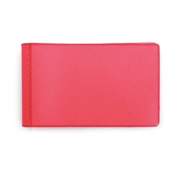 Визитница ПВХ на 28 визиток, красная