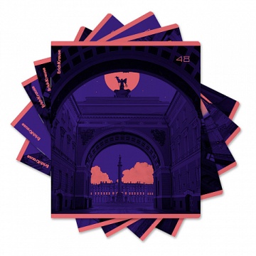 Тетрадь А5 48л кл. Erich Krause "Neonsburg", печать пантоном MIX-PACK