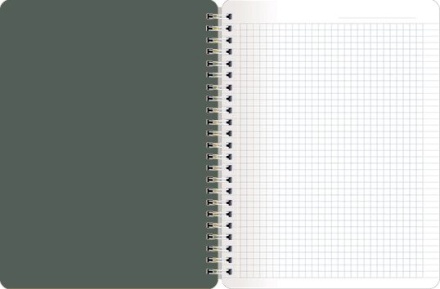 Тетрадь А5 120л кл. гребень Infolio "Be Smart. Shadow. Зеленый" БЕЗ ПОЛЕЙ