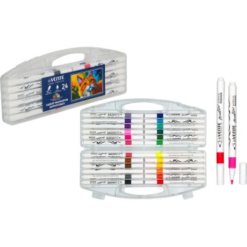 Набор маркеров акриловых 24цв. пулевидн."deVENTE. HOBBY CREATIVE. Classic&Pastel", ширина линии 2мм