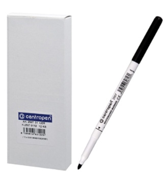 Маркер Centropen для белой доски 1,2мм черный