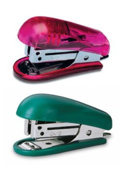 Степлер KW-TRIO 24/6 на 15 листов, мини, ассорти