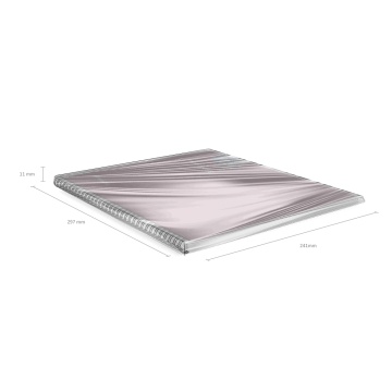 Тетрадь общая с пластиковой обложкой на спирали ErichKrause Manga, розовый, А4, 80 листов, клетка