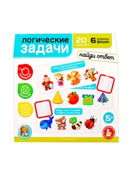 Игра развивающая Логические задачи "Найди ответ 2" 5+