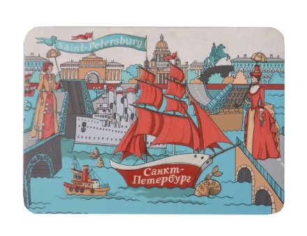 Магнит сувенирный СПБ. Алые паруса