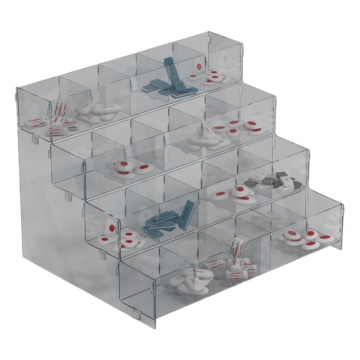 Горка-накопитель универсальная "Аксай" 500*350*400мм, 20 ячеек, оргстекло 3мм+ПЭТ