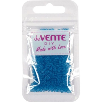 Бисер круглый "deVENTE. Frosted"  2 мм, 10гр, стекло, полупрозр., ярко голубой