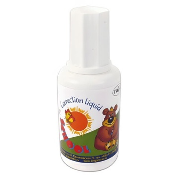 Корректирующая жидкость Школьник водн. основа 27г. с кисточкой