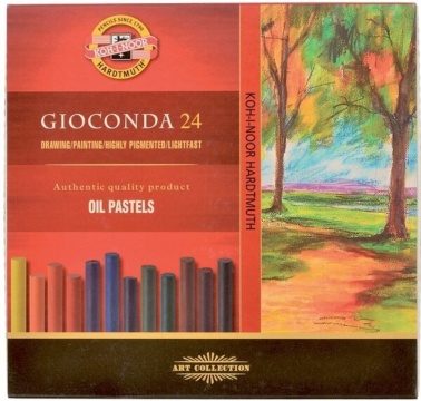 Пастель масляная Koh-I-Noor Gioconda 24цв, европодвес.