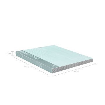 Тетрадь общая ученическая с пластиковой обложкой на скобе ErichKrause CoverProBook Pastel matt, мятн