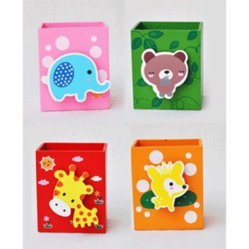 Стакан наст. "deVENTE Funny animals" 8,5*5,7см, деревян., с декором