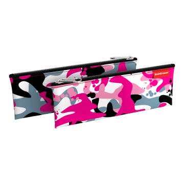 Пенал конверт ErichKrause 220х90мм Pink Camo