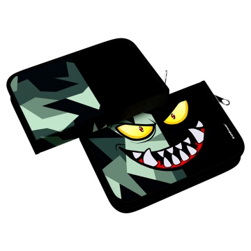 Пенал-книжка без наполнения ErichKrause 135x205x30мм Monster Smile