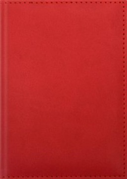 Ежедневник недат. А6 128л., тв.пер., кожзам. "Sorrento. Красный"