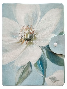 Ежедневник дат. 2026г А5 160л., кожзам, мягк.пер., гребень "Petals. Flower" тисн.фольгой