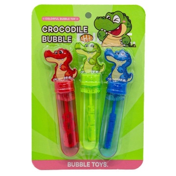 Мыльные пузыри  35мл "Крокодил", 14см, 3шт/уп