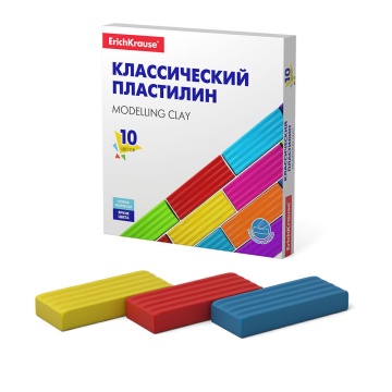 Пластилин 10цв 160гр. Erich Krause Basic
