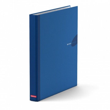 Папка 2 кольца 35мм картон А4 WORK INSIDE синяя