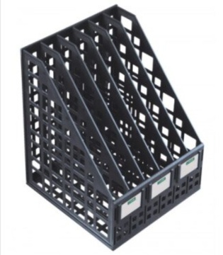 Накопитель д\бумаг верт.сборный 6 отд. черный