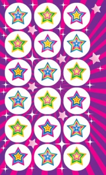 Набор наклеек поощрительных "Оценки" , звезды