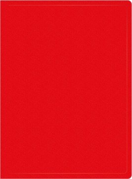 Папка файл А4  20лист 0,50мм красная