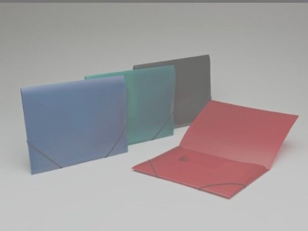 Папка на резинке А4 0,4мм ассорти